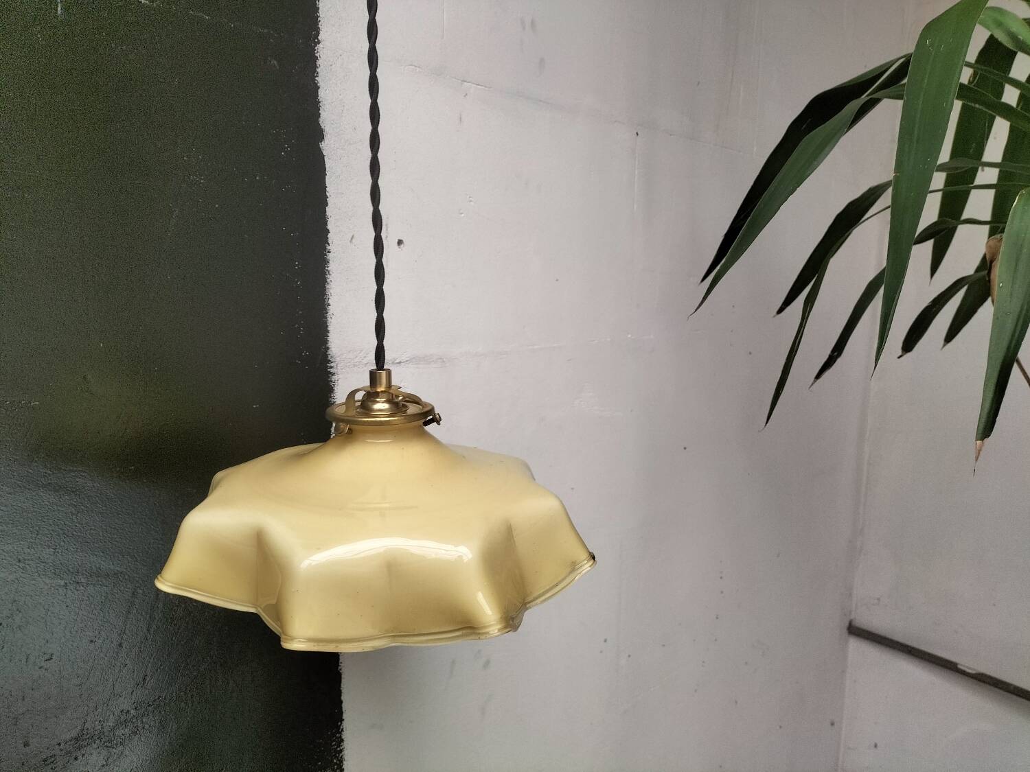 Opaline pendant light
