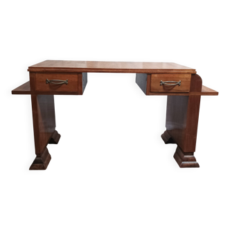 Art Deco console in burr walnut