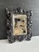 Small Napoleon III mirror in gutta-percha with vine decoration, 19th century.