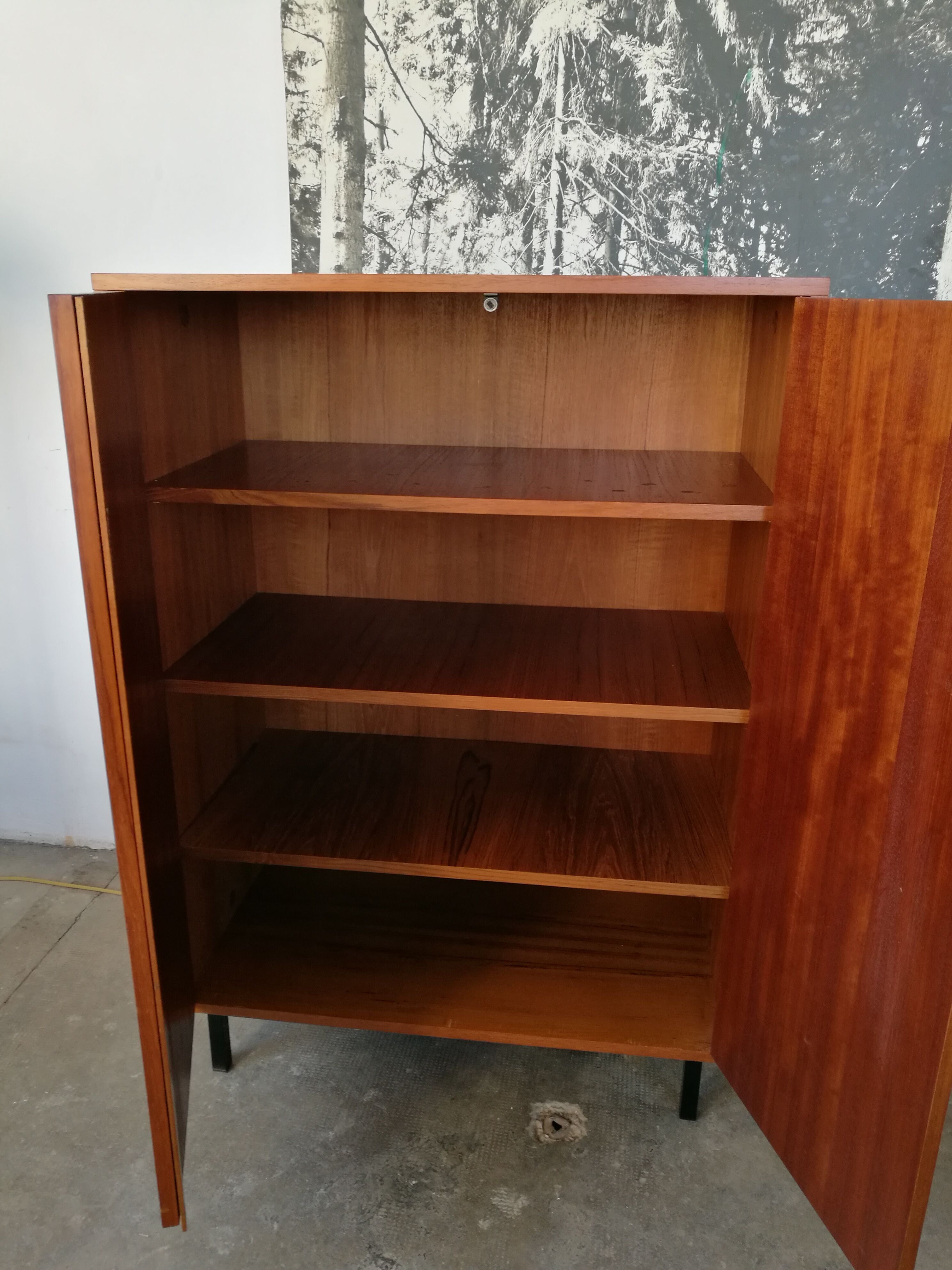 Wardrobe design 1970, teak