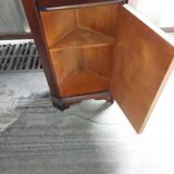 Small corner furniture in vintage wood used
