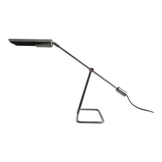 Vintage counterbalanced desk lamp by Abo Randers, chrome-plated brass, Denmark