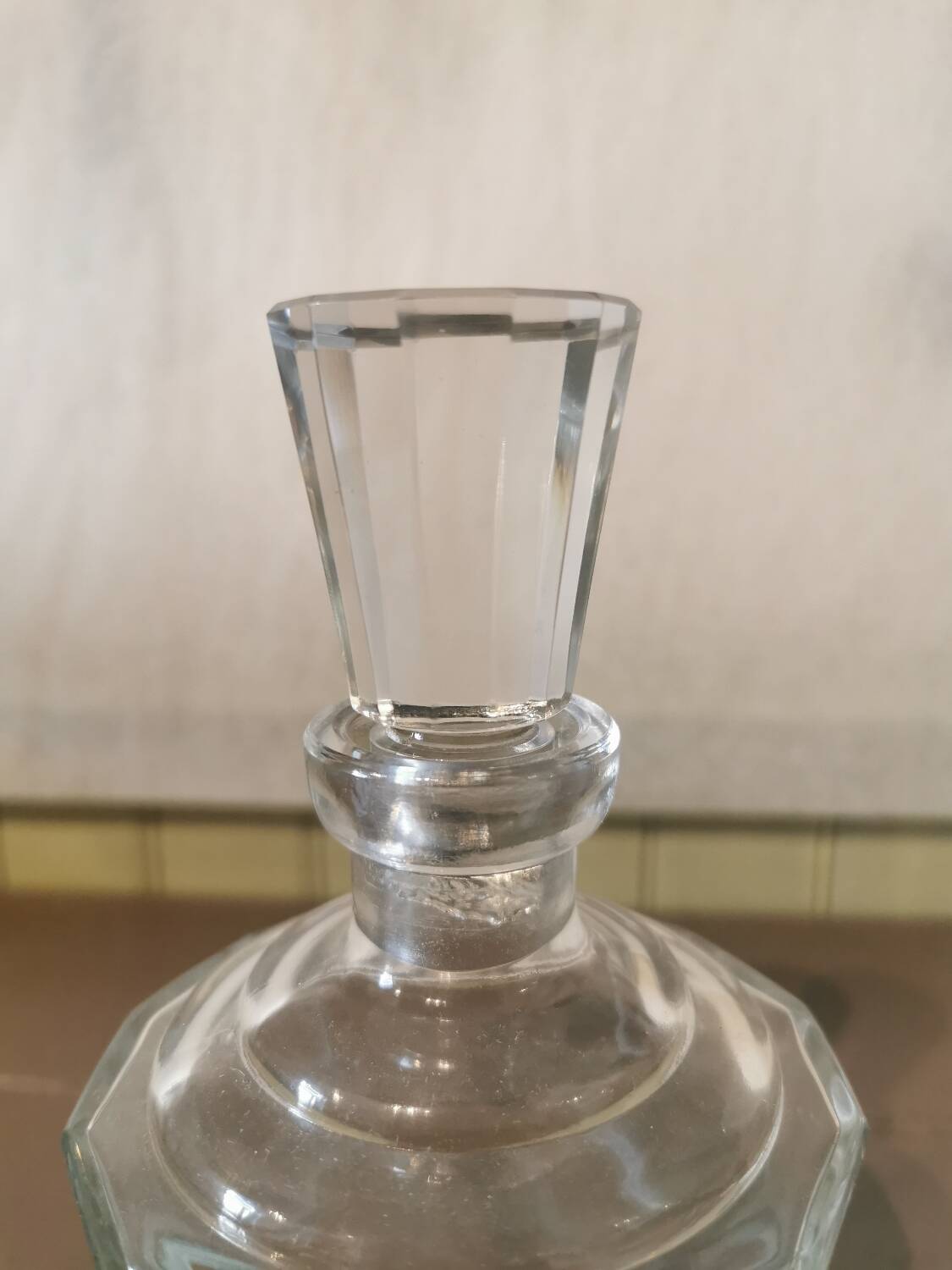 Art Deco glass carafe
