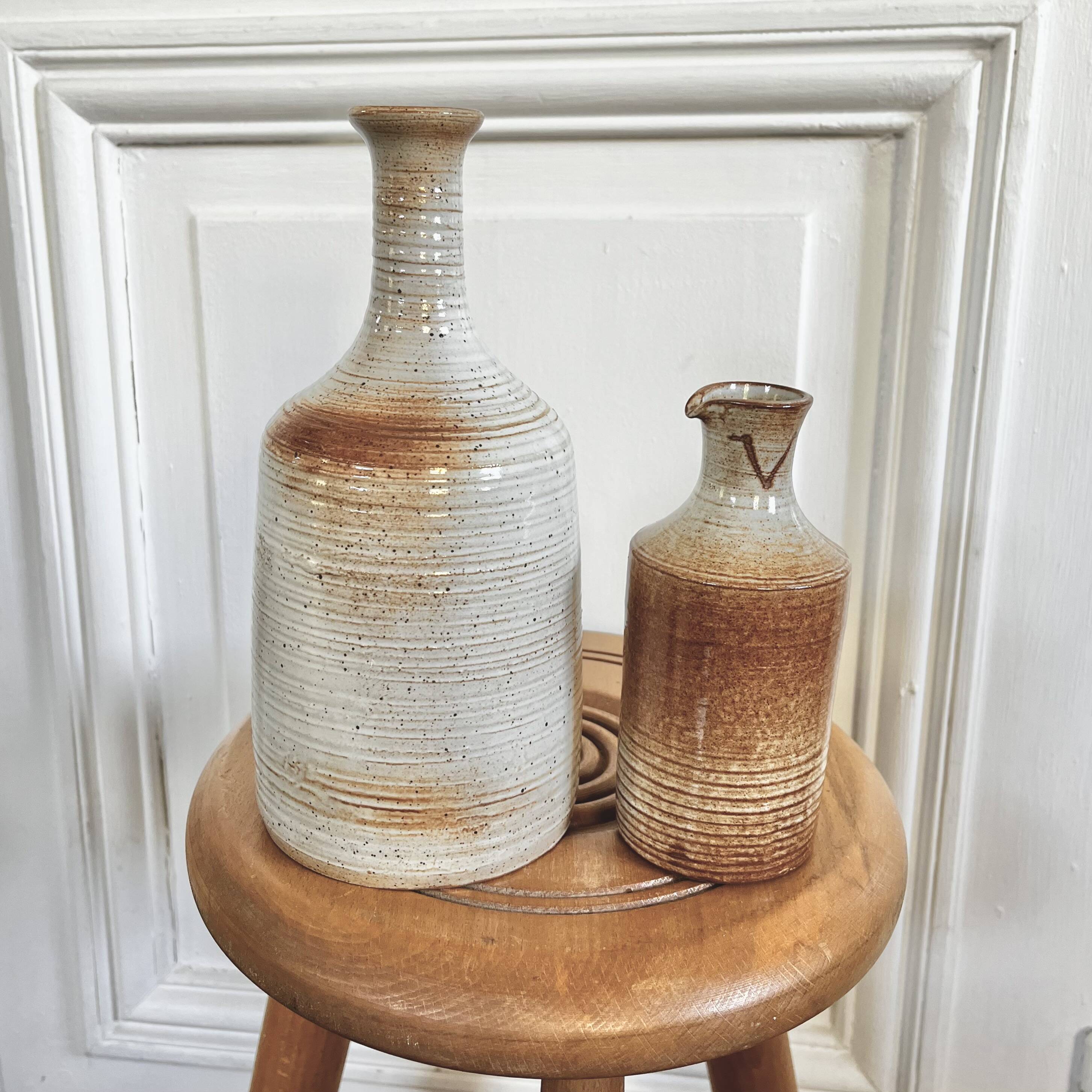 Stoneware soliflore vases