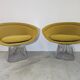 Platner Edition Knoll Pair of Authentic Signed Lounge Chairs