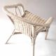 Fauteuil rotin enfant blanc