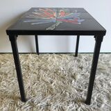 Metal and ceramic coffee table - 60s