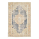 7x11 Soft Beige & Blue Wool Vintage Rug For Living Room, 210x324 Cm