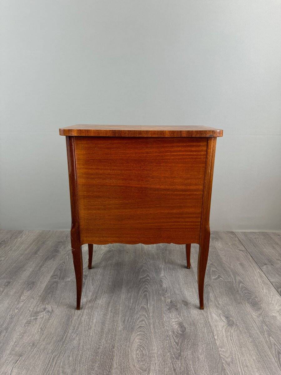 Marquetry bar cabinet, Louis XV style, 20th century