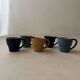Set of five mugs from a 1960s Scandinavian studio.