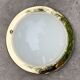 Vintage round ceiling lamp brass & white glass, Gold, Hollywood Regency, Wall sconce