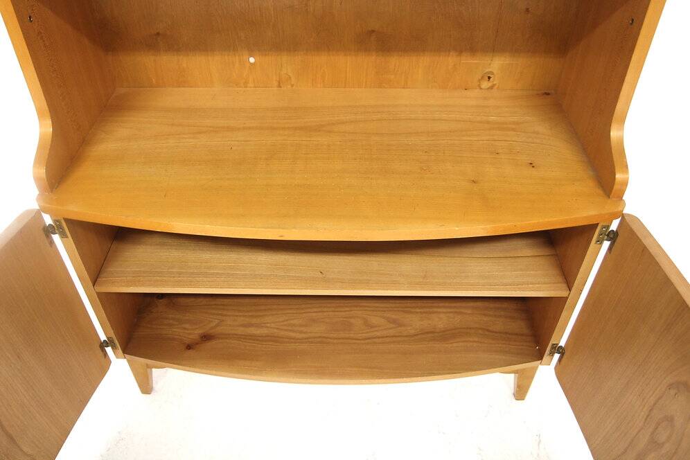 Bibliothèque scandinave en orme, Swedish Modern, Suède, 1940