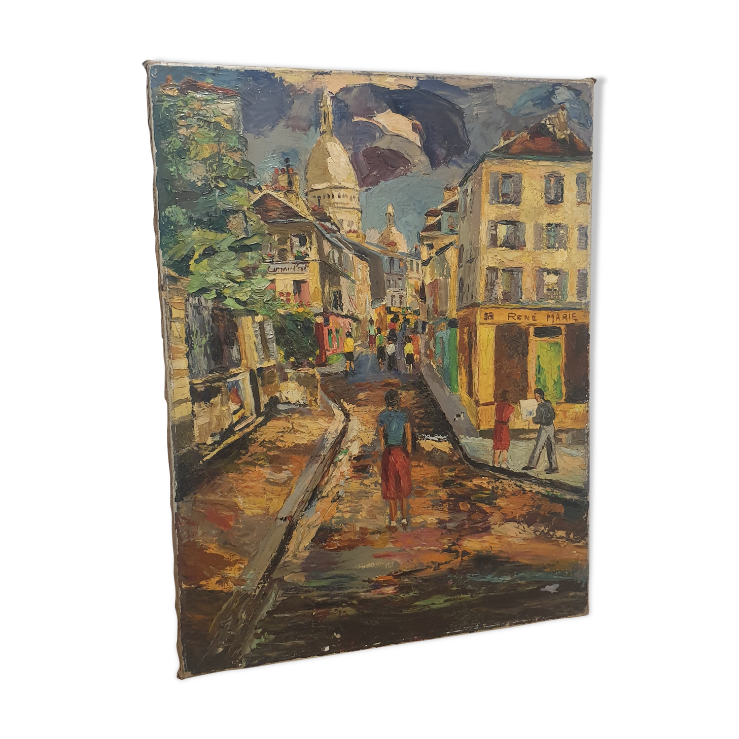 Montmartre hill oil painting on canvas