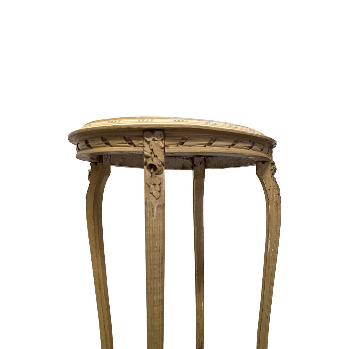 Antique French Classic Side Table with marble top, late 1800s