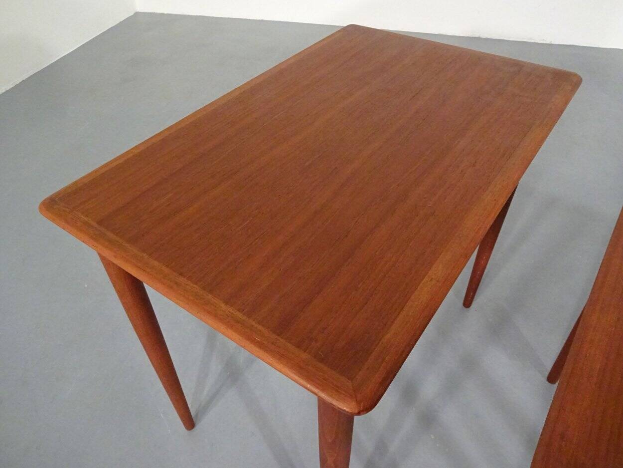 Danish Teak Nesting Tables, 1960s, Set of 3