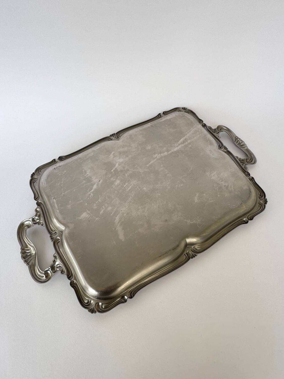 Vintage Stainless Steel Alfra Alessi Serving Tray with Handles
