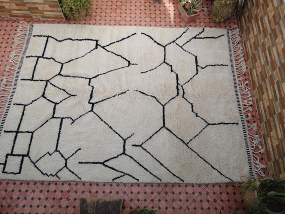 Tapis beni ourain 345 x 248 cm