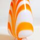 Orange Murano vase by Carlo Moretti 1970s Height 36 cm