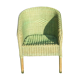 Rattan and wicker armchair