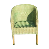Rattan and wicker armchair