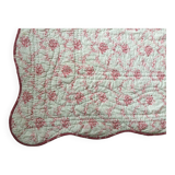 Quilted floral bedspread