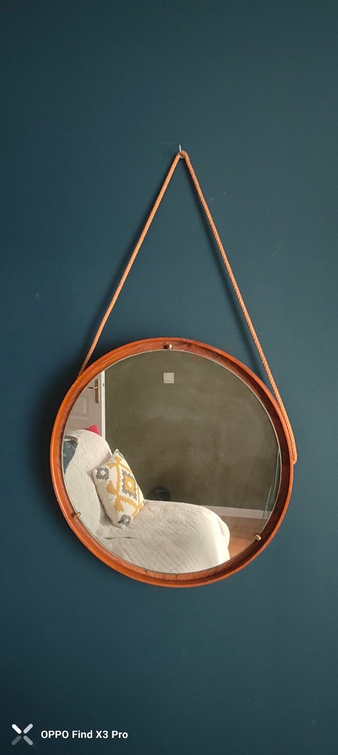 Miroir rond italien, années 50