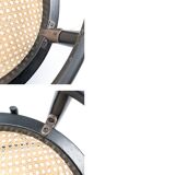 Chaise de café vintage Bugholz noir Wiener Geflecht Chaise de salle à manger