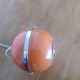 Lampe à poser eyeball orange et chrome