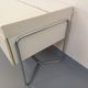Vintage Bauhaus style desk in melamine and chrome metal from the 1970s.