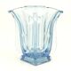 Art Deco vase, pressed glass, Zawiercie Glassworks, Poland, 1930s