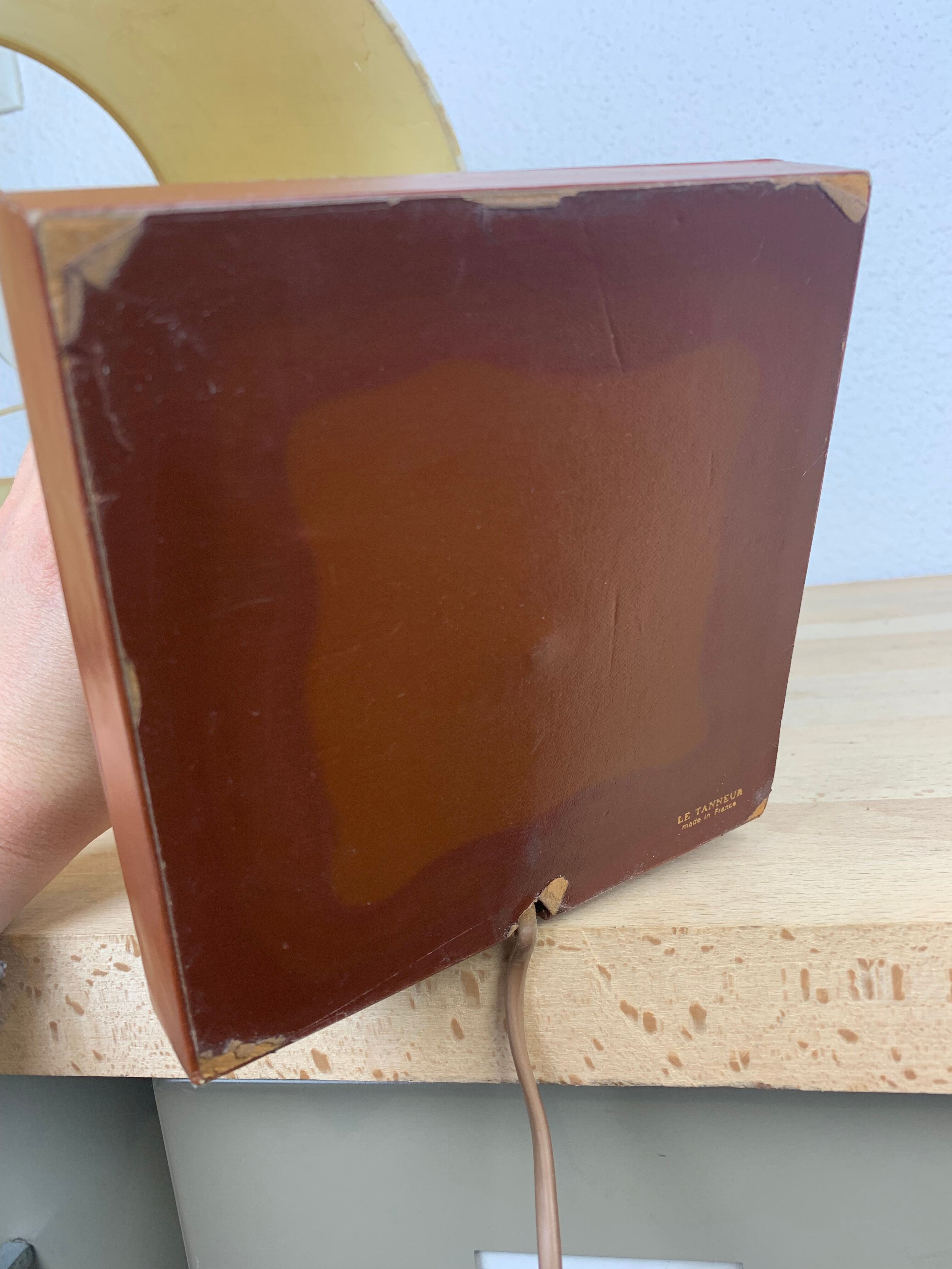 Leather lamp Le Tanneur 1970