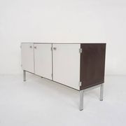 Pierre Guariche for Meurop credenza in vinyl, France 1960's
