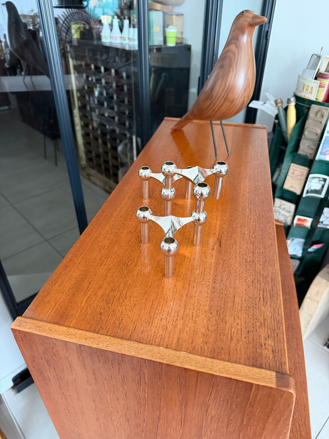 Vintage Jentique teak secretary desk