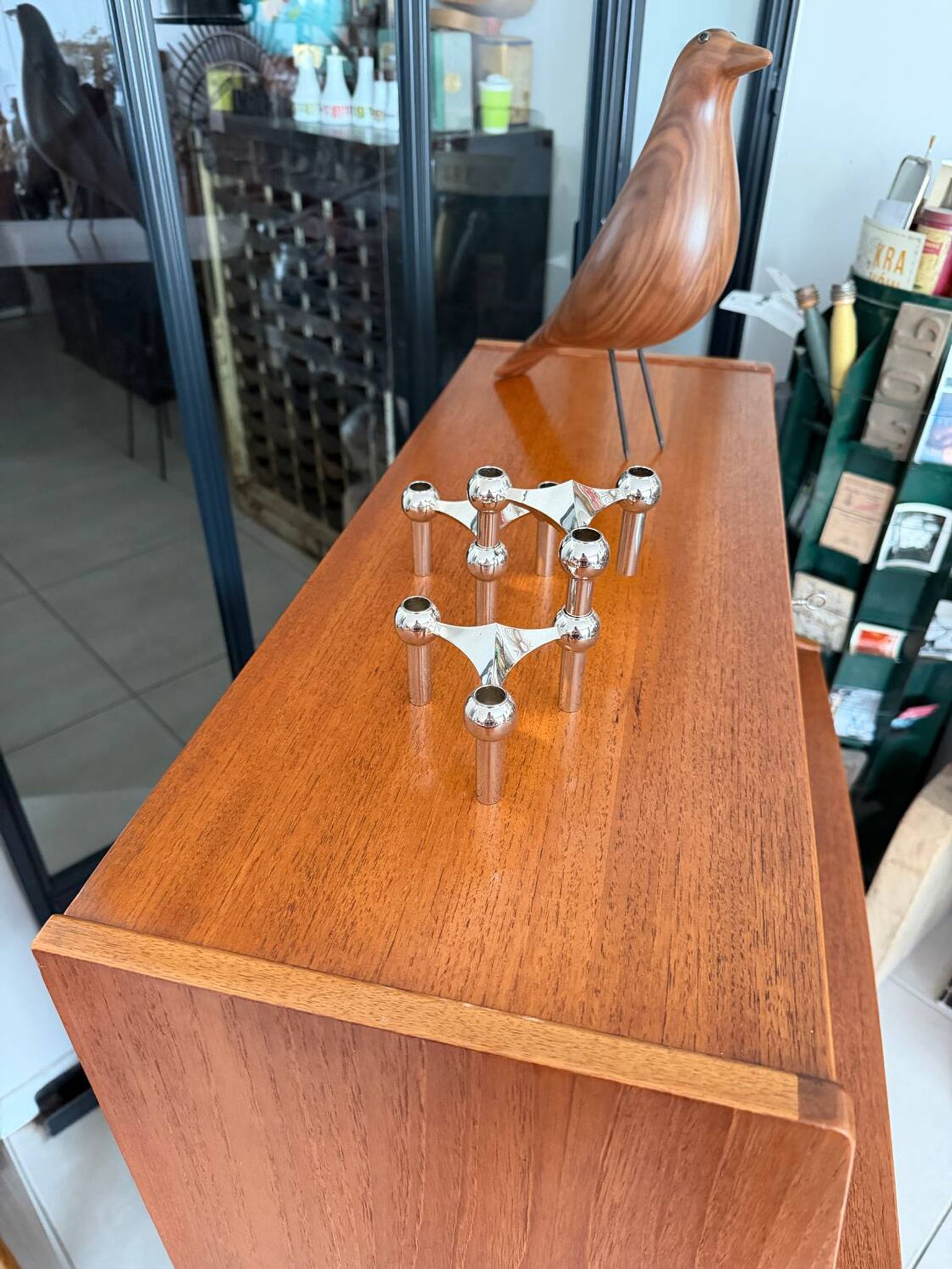 Vintage Jentique teak secretary desk