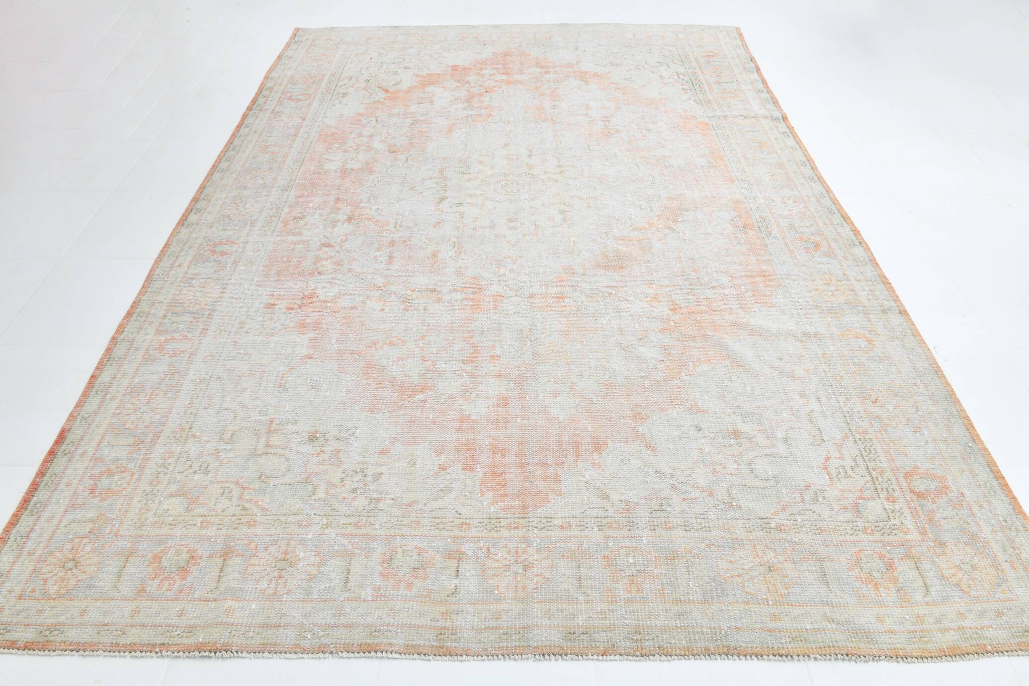 7x10 Rug For Living Room Pale Red Persian Rug, 229x326Cm