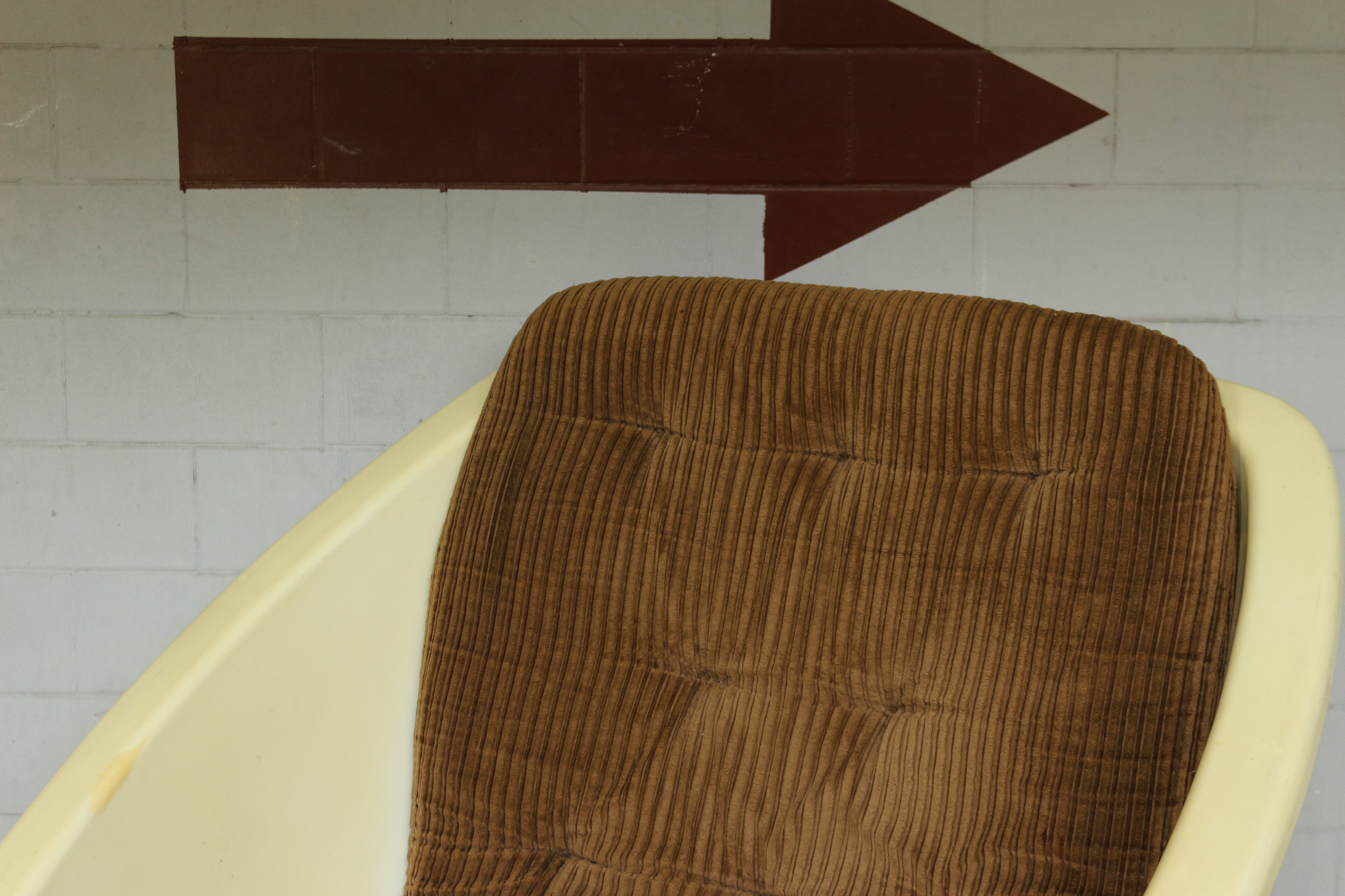 Space age plastic armchair