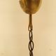 Vintage Pendant Lamp Maison Arlus in glass and brass year 70