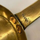 LOW HAND BRASS CANDLESTICK ANTIQUE