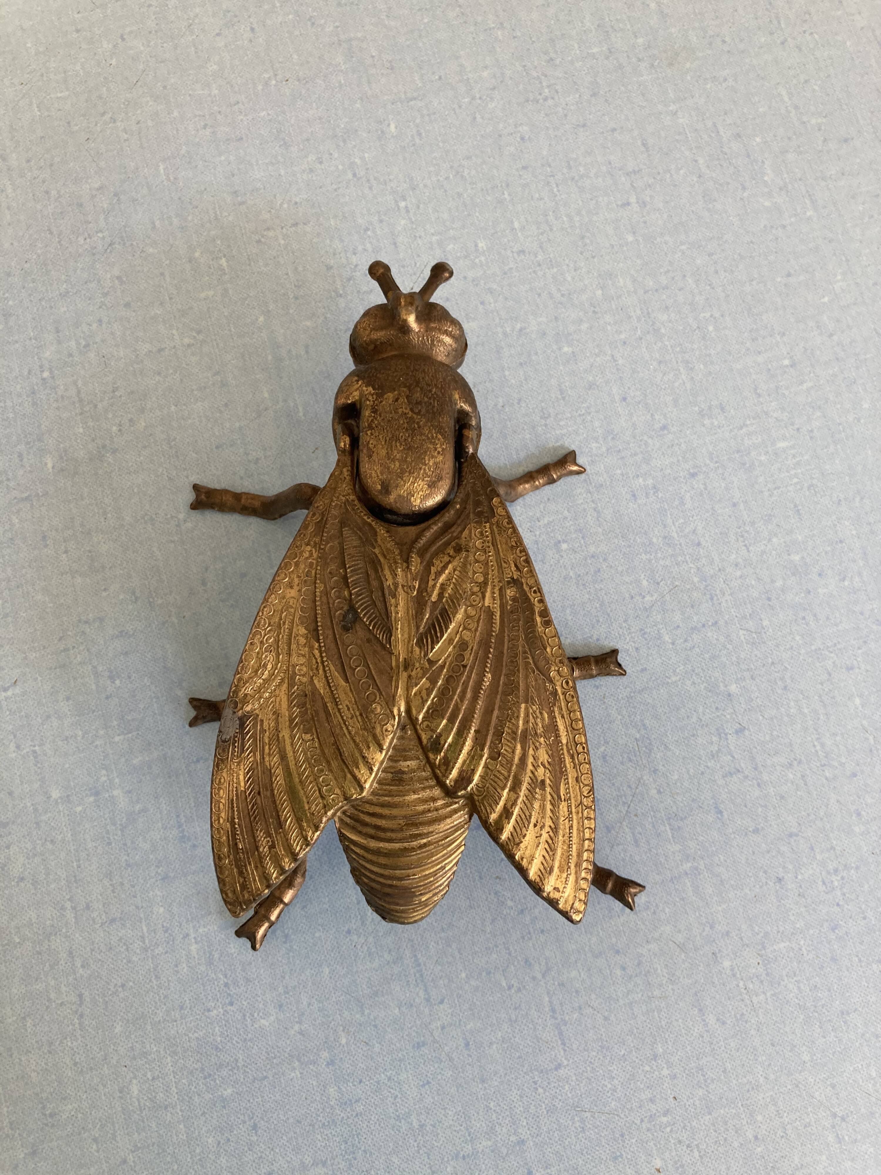 Ashtray brass fly