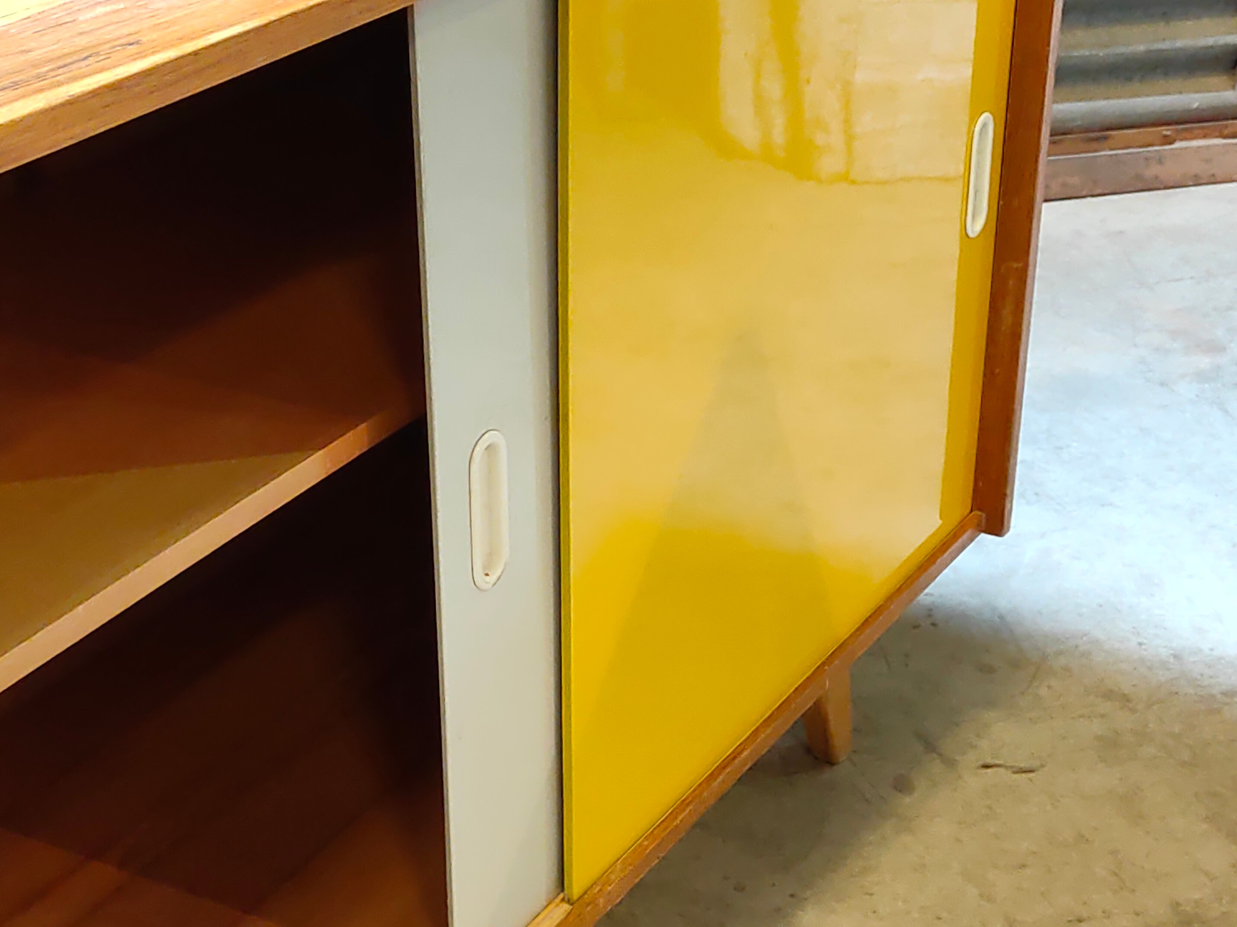 Yellow U 452 sideboard by Jiri Jiroutek for Interier Praha 1960