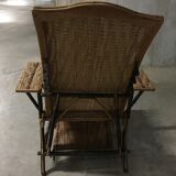 Lounge chair 60s rattan