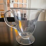 Pitcher made of chiseled glass
