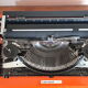 Portable typewriter, functional, Underwood 130, red