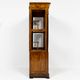 Small Biedermeier / Louis-Philippe display cabinet in walnut and birch 1840-1860