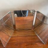 Large triptych barber mirror