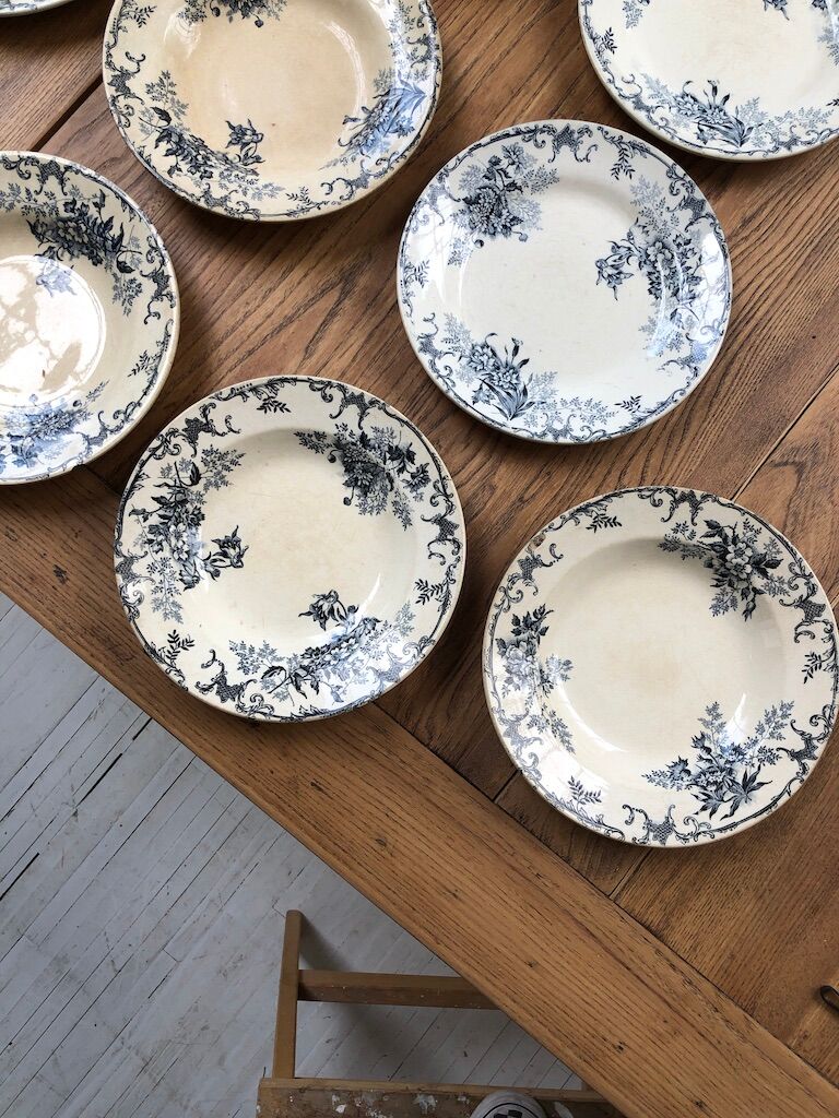 10 plates Terre de Fer Floreal Boulenger