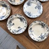 Set de 10 assiettes Terre de Fer Floreal Boulenger