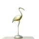 Brass flamingo sculpture, 60s