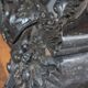 Indochina ironwood pedestal table decor winged character marble top 19th century