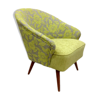 Green armchair with flowers 1960s